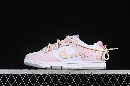 All categories Nk SB Dunk Series Nk SB Dunk Low High-end customized low-top sneakers Nike SB Dunk Low Valentine's Day pink straps low-top casual sneakers DD1391-103
